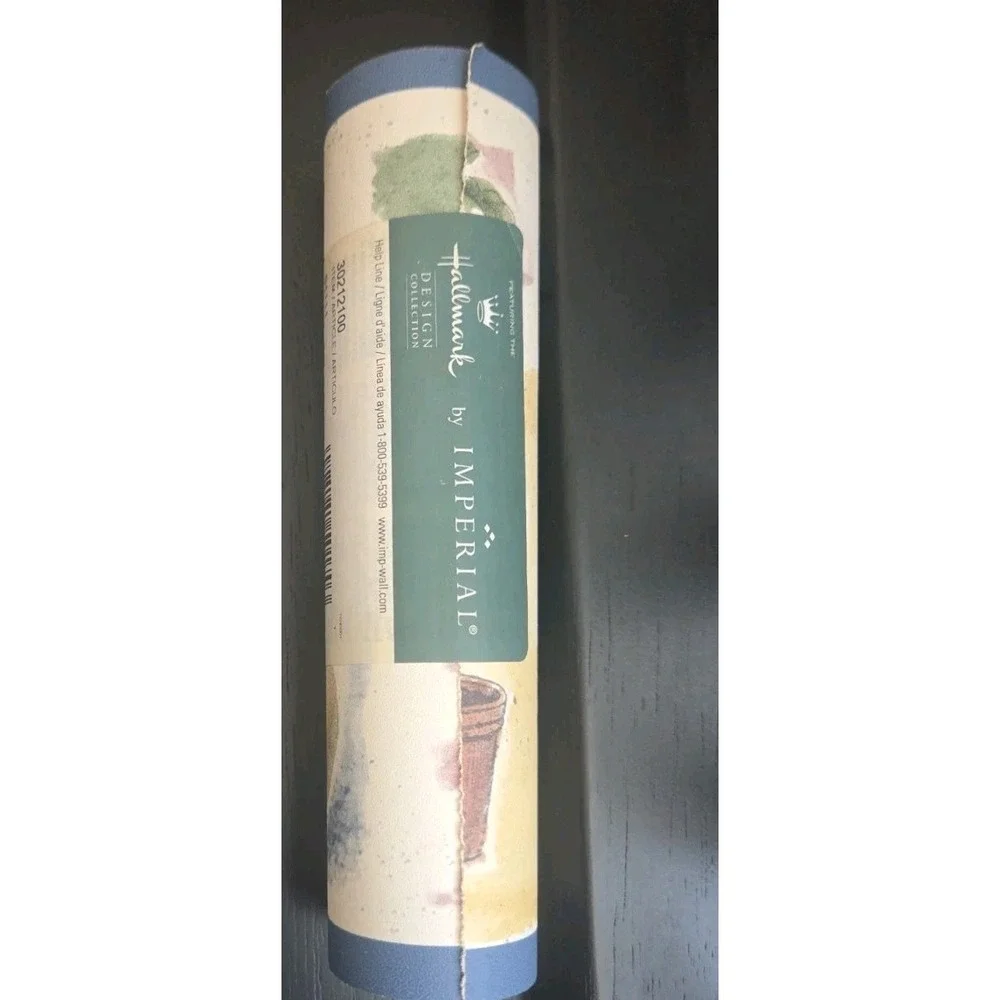 Vintage 5 YD Roll Hallmark Designs Imperial Wall Border Prepasted Made In Canada